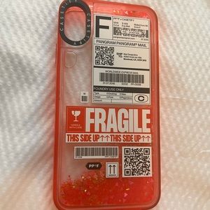 Pink with glitter case from casetify